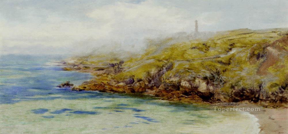 Fermain Bay Guernsey landscape Brett John Beach Oil Paintings